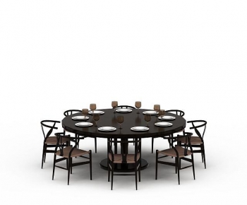 New Chinese Style Dining Table And Chairs-ID:238235959
