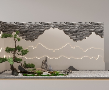 New Chinese Style Plant Landscaping-ID:841080905