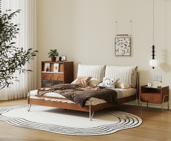 Modern Double Bed-ID:774060018