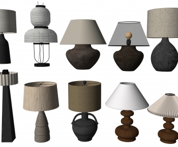 Wabi-sabi Style Table Lamp-ID:236095918