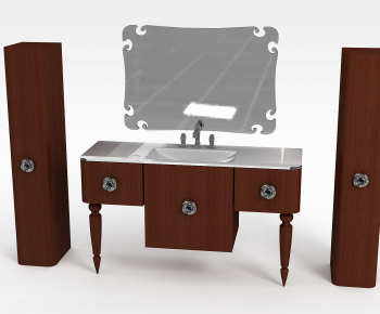 European Style Bathroom Cabinet-ID:964742907