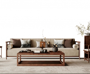 New Chinese Style Sofa Combination-ID:608139993