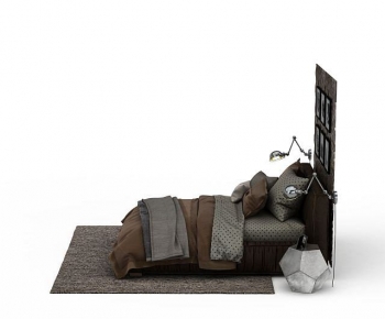 European Style Double Bed-ID:695566899
