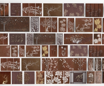 New Chinese Style Landscape Wall-ID:182018047