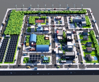 Modern Architectural Bird's-eye View Planning-ID:350970037