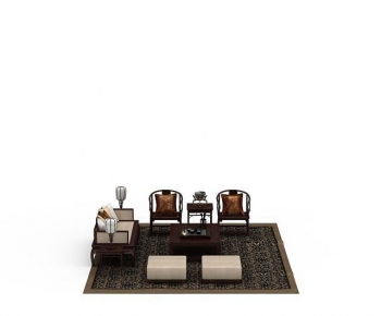 New Chinese Style Sofa Combination-ID:168749093