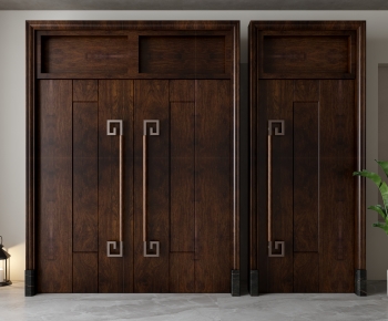 New Chinese Style Double Door-ID:984970098