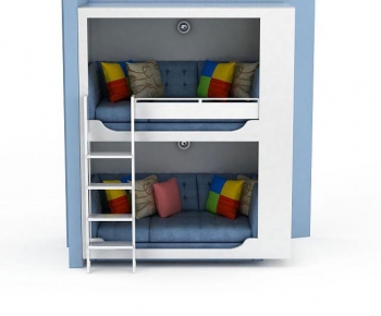 Mediterranean Style Bunk Bed-ID:878851892