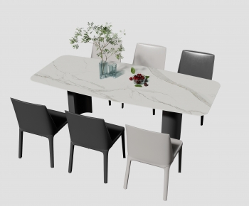 Modern Dining Table And Chairs-ID:734819898