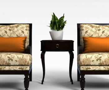 European Style Single Sofa-ID:695521124