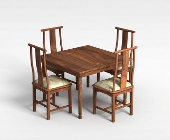 New Chinese Style Dining Table And Chairs-ID:549433958