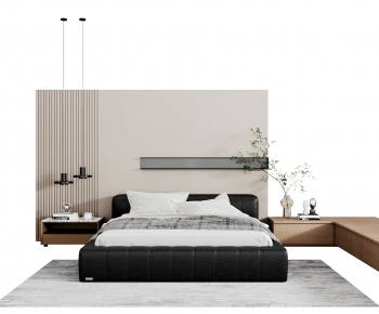 Modern Double Bed-ID:681344033
