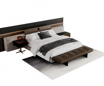 Modern Double Bed-ID:726818087