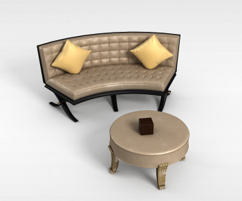 Simple European Style Curved Sofa-ID:353481056
