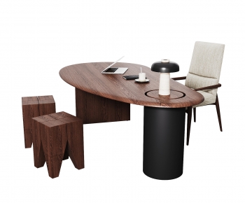 Modern Computer Desk And Chair-ID:226975928