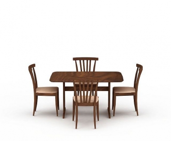 American Style Dining Table And Chairs-ID:625090639