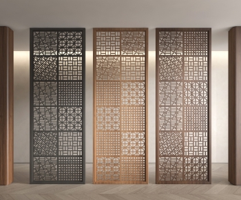 New Chinese Style Wooden Screen Partition-ID:804584034