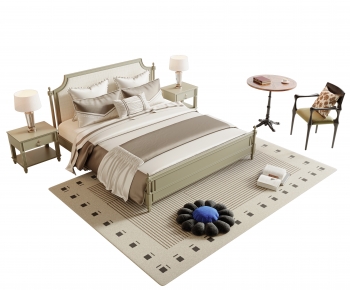 French Style Double Bed-ID:665483951