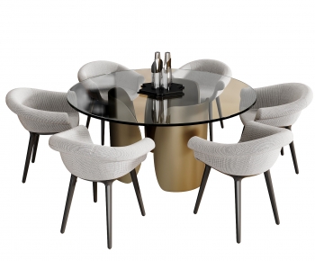 Modern Dining Table And Chairs-ID:445730923