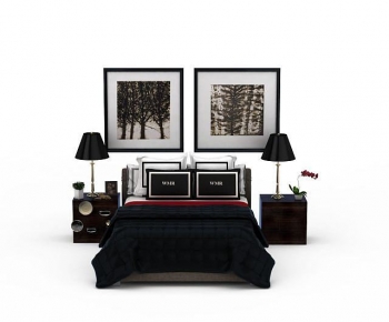 Modern Double Bed-ID:580306054