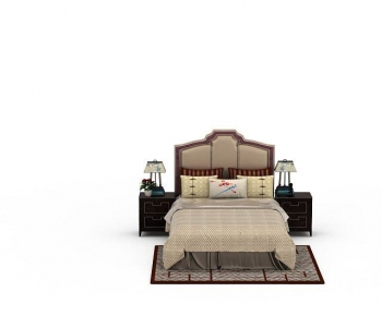 European Style Double Bed-ID:583689932