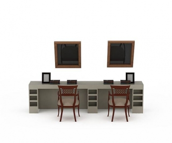 Modern Computer Desk And Chair-ID:866067896