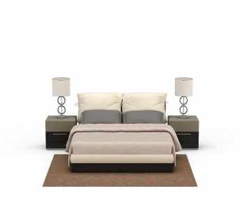 Modern Double Bed-ID:303791057