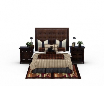 Modern Double Bed-ID:697571996