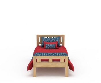 Modern Single Bed-ID:585639008