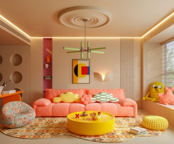 Modern A Living Room-ID:692645077