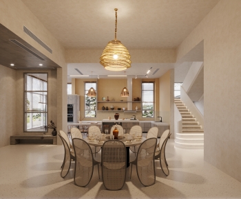 Wabi-sabi Style Dining Room-ID:421569111