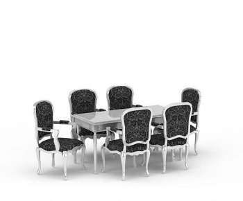 European Style Dining Table And Chairs-ID:218194013