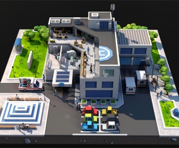 Modern Architectural Bird's-eye View Planning-ID:102284918
