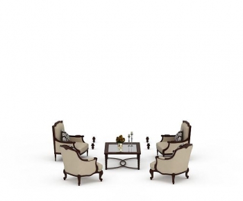 European Style Single Sofa-ID:778839632