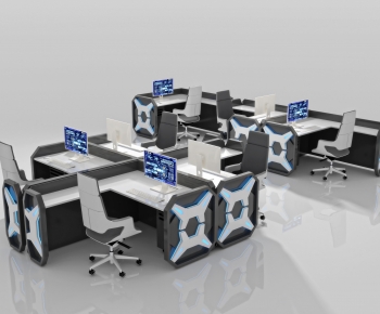 Modern Office Desk And Chair-ID:177706967