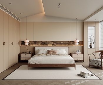 New Chinese Style Bedroom-ID:653114083