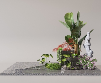 New Chinese Style Plant Landscaping-ID:492633102