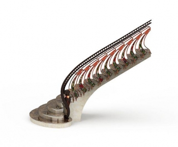 European Style Rotating Staircase-ID:895318986