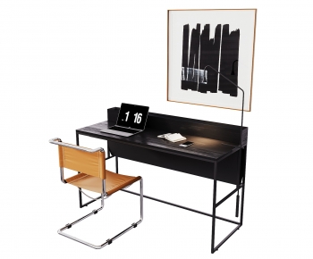 Modern Computer Desk And Chair-ID:259547005