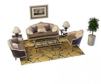 European Style Sofa Combination-ID:959391122