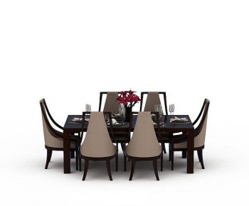American Style Dining Table And Chairs-ID:999985934