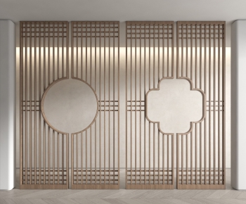 New Chinese Style Wooden Screen Partition-ID:219918017