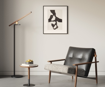 minotti现代意式休闲沙发椅圆几组合-ID:139396916