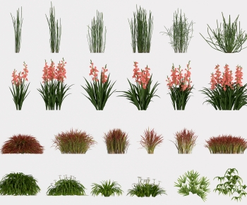 Modern Flowers And Grass-ID:373219018