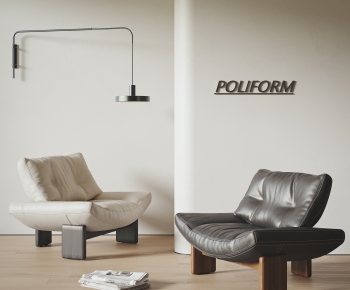 poliform现代意式休闲沙发椅组合-ID:110740785
