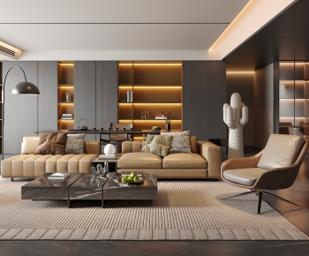 Modern A Living Room-ID:703788042