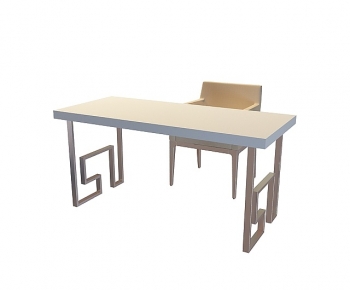 New Chinese Style Computer Desk And Chair-ID:142680884