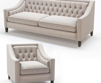 American Style Single Sofa-ID:421629918