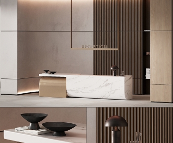 Modern Reception Desk-ID:254449829