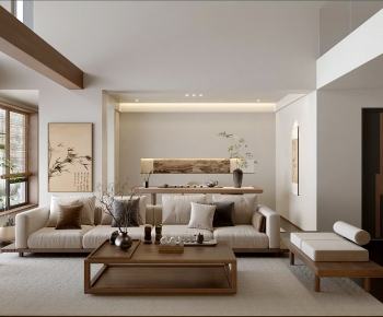 New Chinese Style A Living Room-ID:427967078